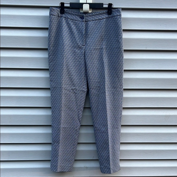 J. McLaughlin | Blue Straight Leg Trouser Pant size 8 - Picture 1 of 5